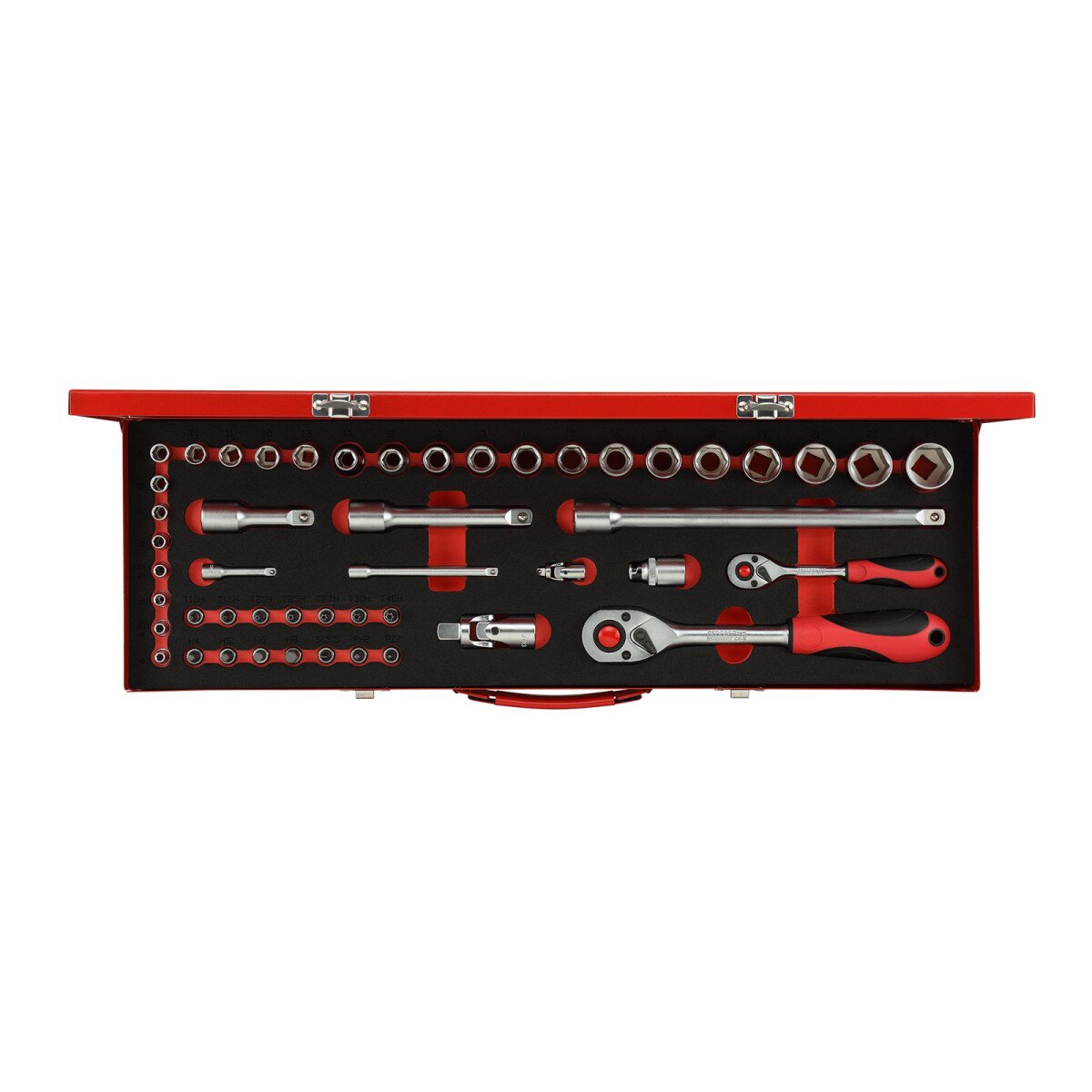 Gedore RED 3300010  1/2in and 1/4in Drive Socket Set 49 Piece