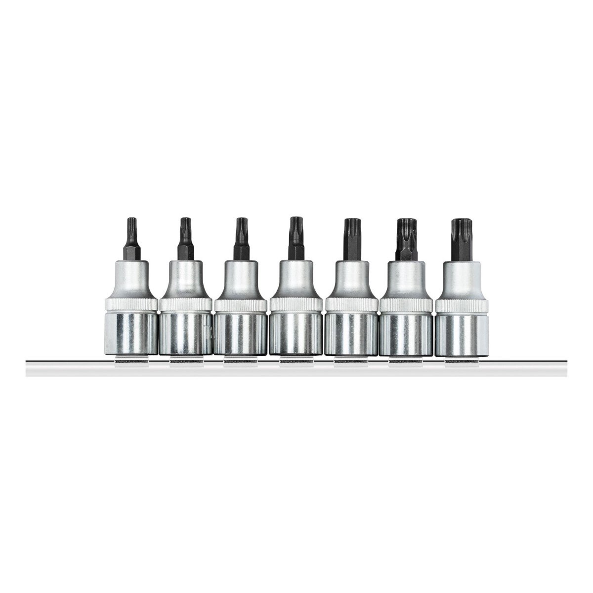Gedore RED 3300029 1/2in Drive Torx TX Bit Sockets + Rail 7 Piece