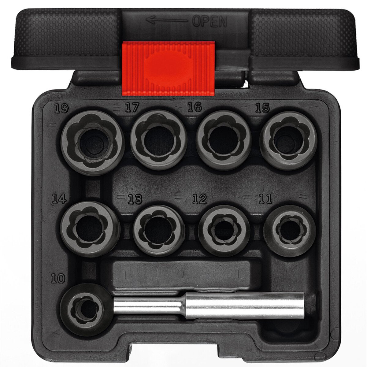 Gedore RED 3300034 1/2" Drive Extractor Set  10 Piece