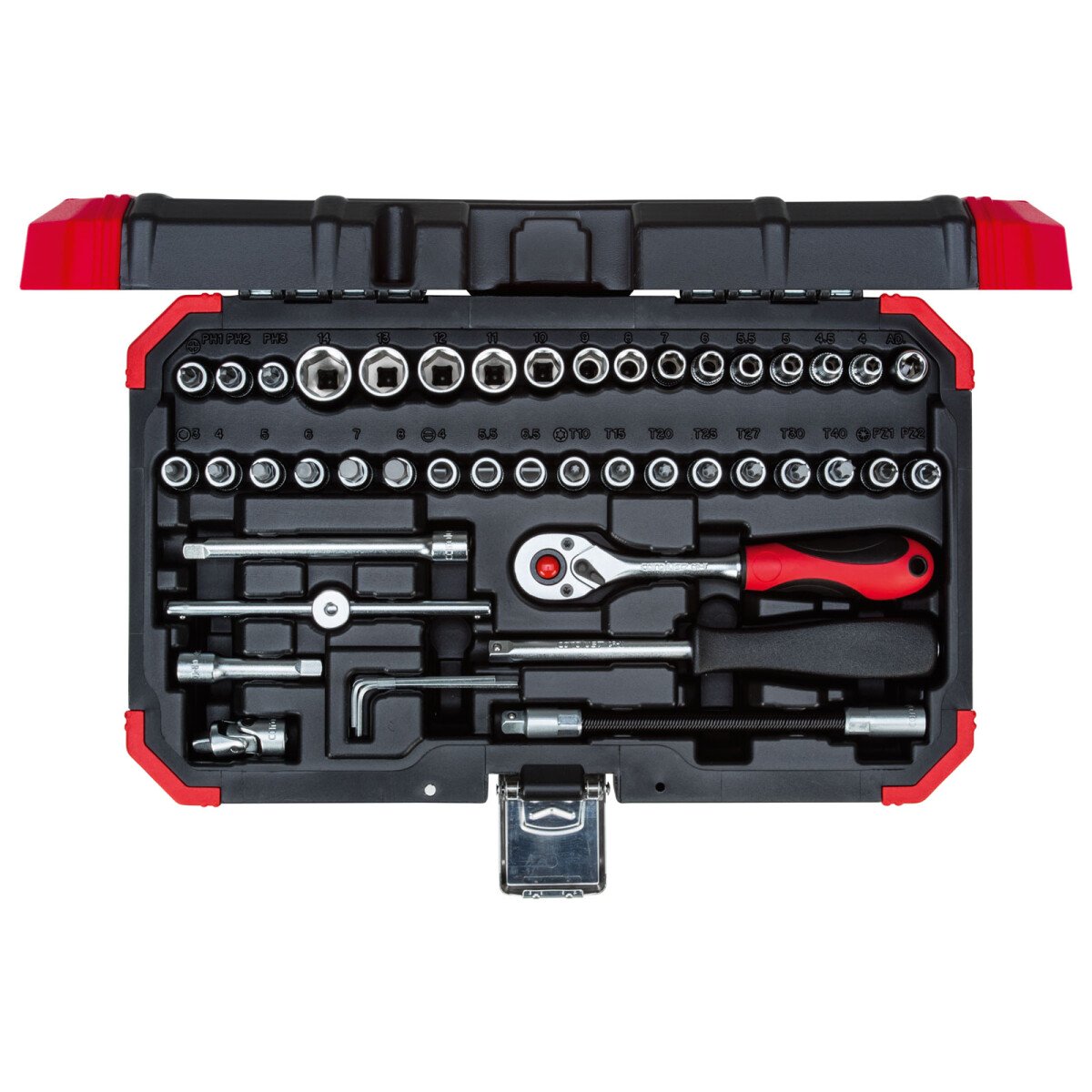 Gedore RED 3300052 1/4in Drive Socket Set 4-14mm 46 Piece