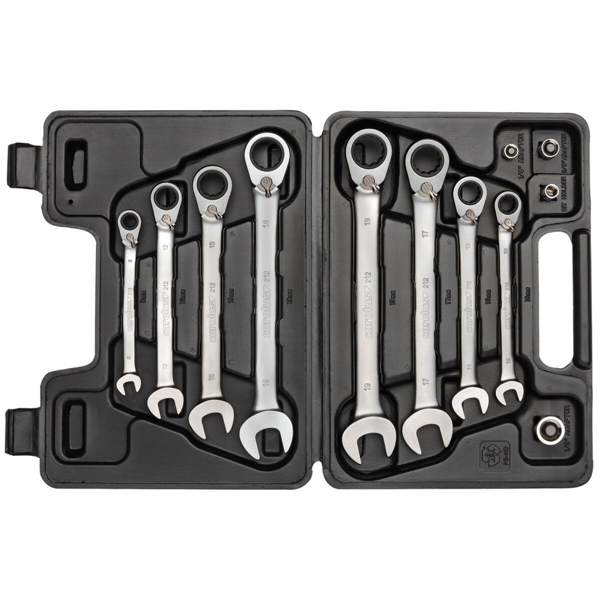 Gedore RED 3300059 Reversible Ratchet Wrench Set 12 Piece from