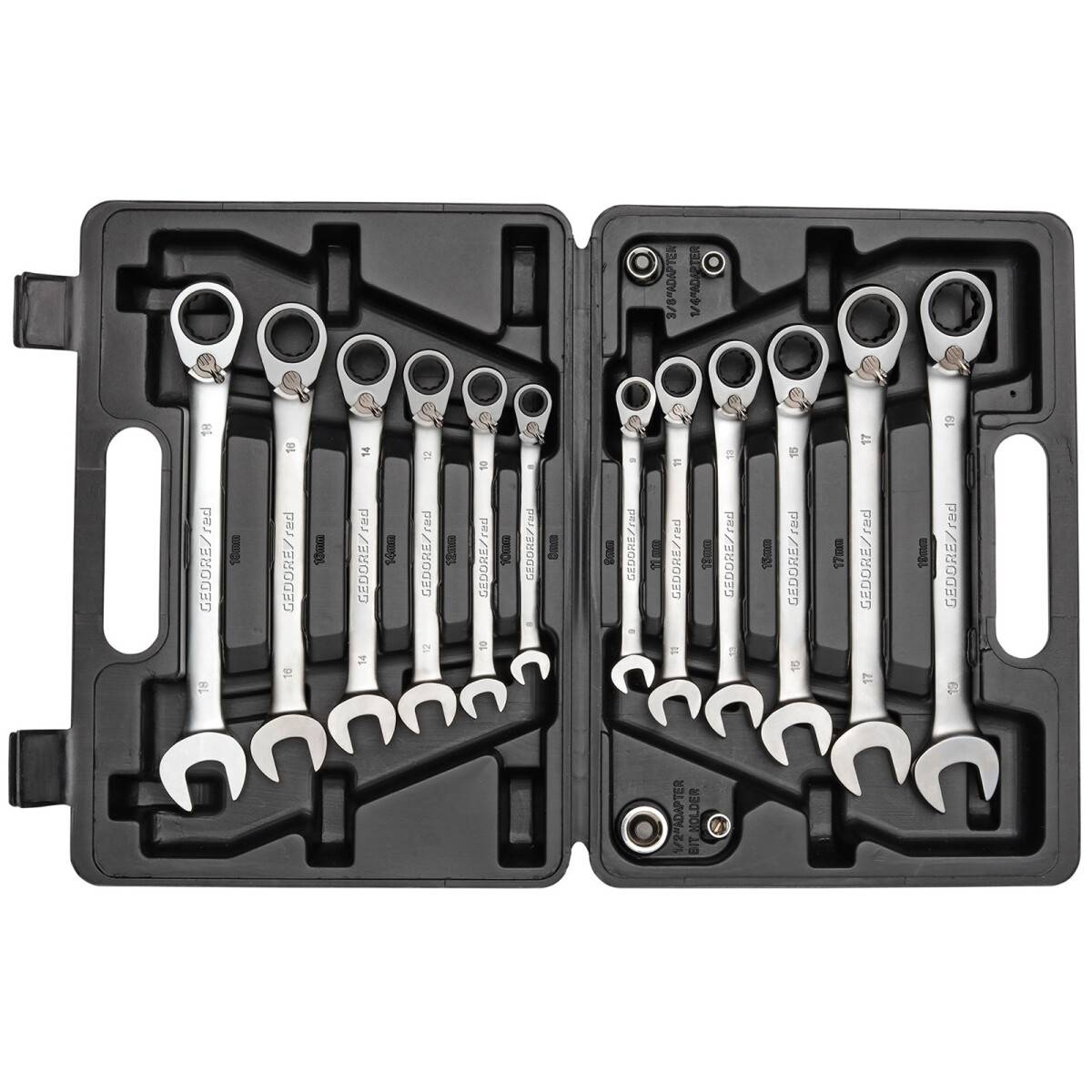 Gedore ratchet spanner deals set