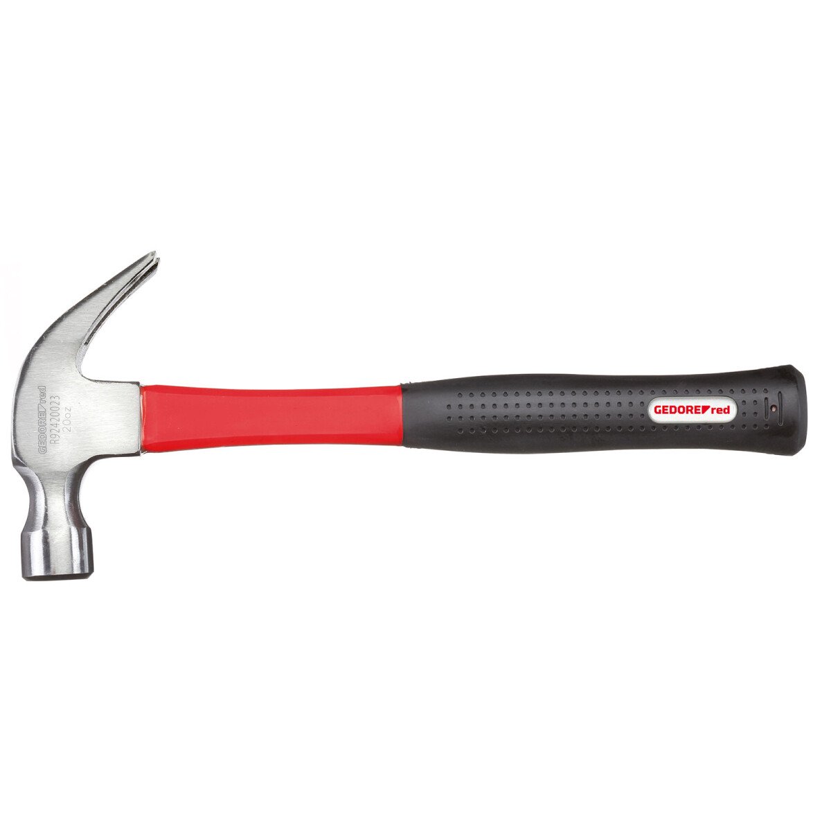 Gedore RED 3300782 Claw Hammer US-Patt. 570g with Fibreglass Handle
