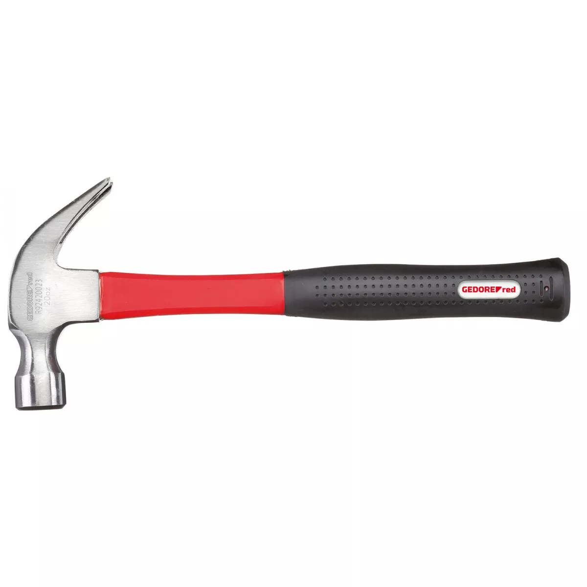 Gedore RED 3300782 Claw Hammer US-Patt. 570g with Fibreglass Handle