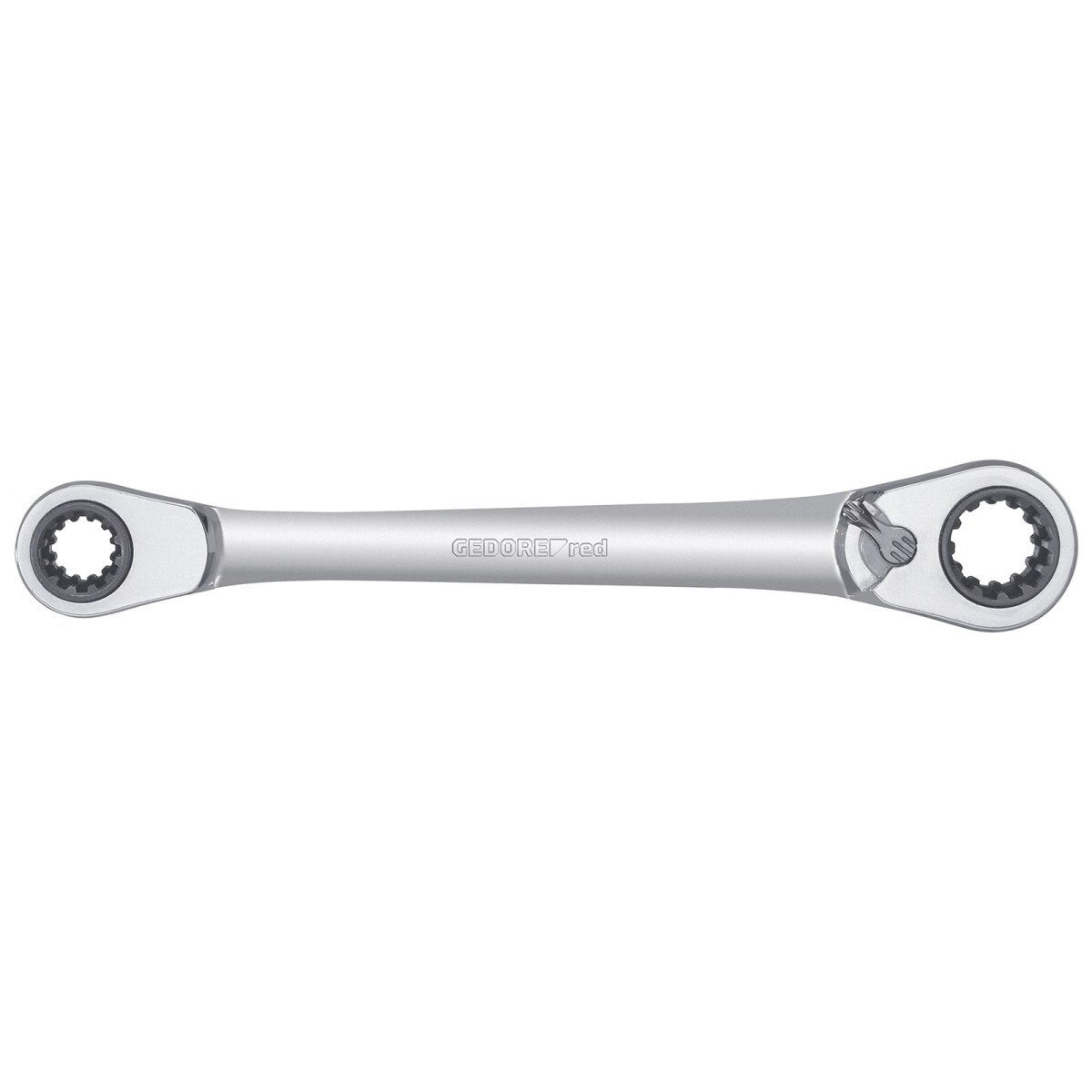Gedore RED 3300899 Double Ring Ended Ratchet Spanner 10x13 and 17x19mm