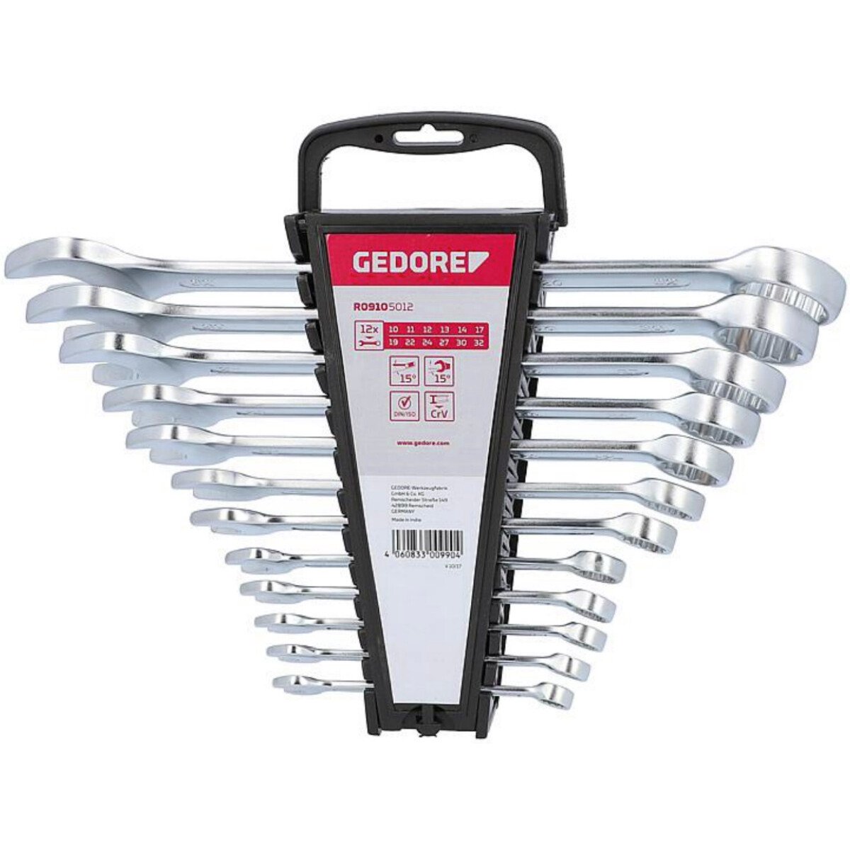 Gedore ring top spanner set