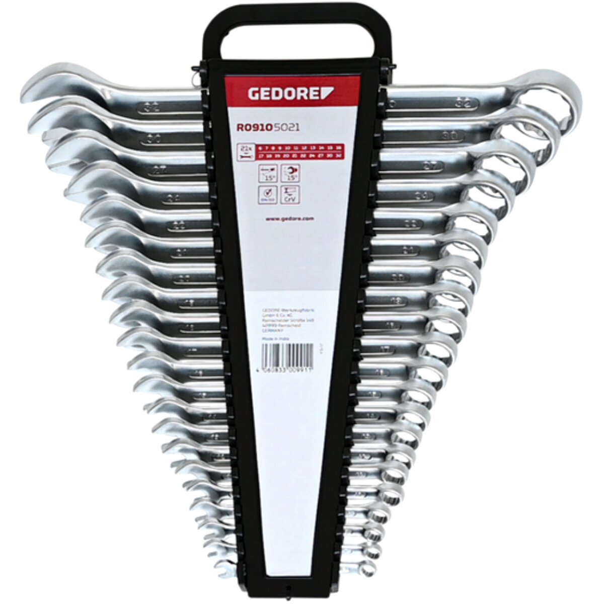 Gedore combination shop spanner set
