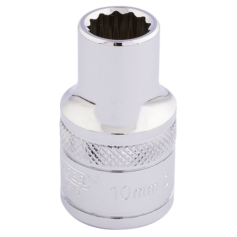 Draper 33093 H-MM/B 1/2" Square Drive Hi Torq® 12 Point Socket (10mm)