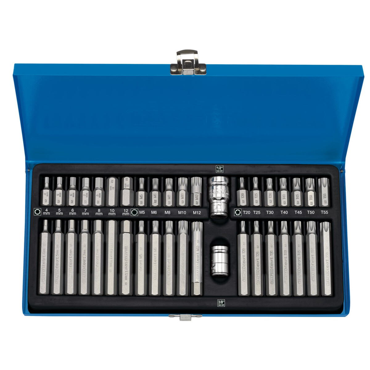 Draper 33322 MH40/SC/B Expert 40 Piece TX Star Hexagon and XZN Mechanics Bit Set