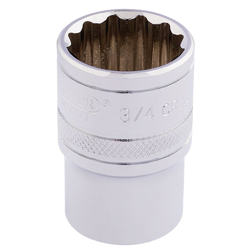 Draper 33660 H-AF/B 1/2" Square Drive Hi Torq® 12 Point Socket (3/4")