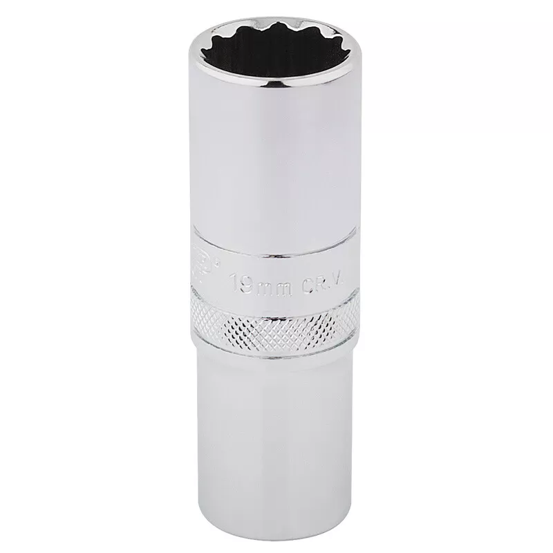 Draper 33772 HT-MM/B 1/2" Square Drive Hi Torq® 12 Point Deep Socket (19mm)