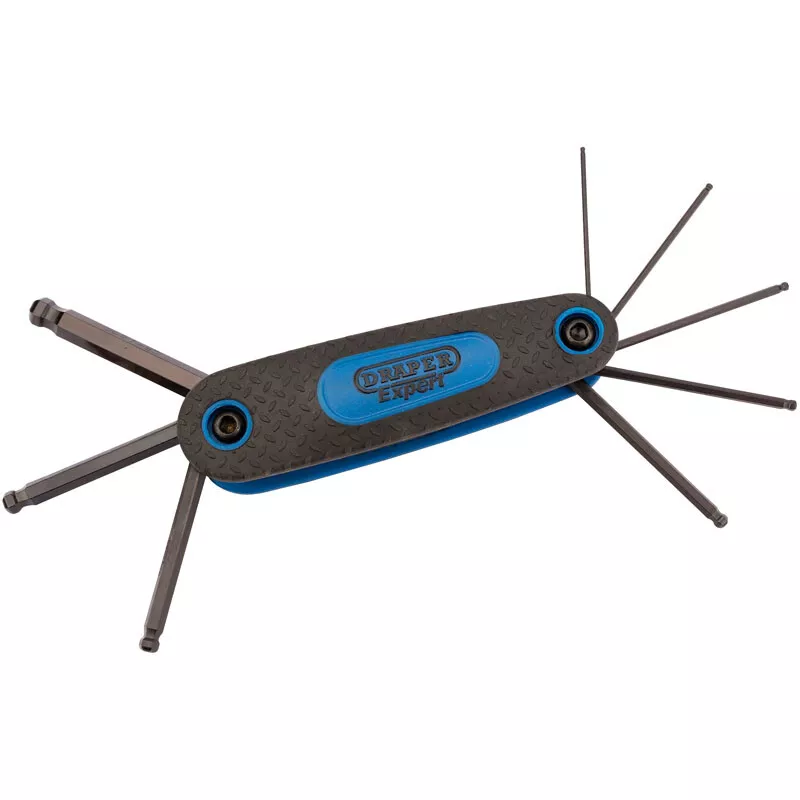 Draper 33837 KMHK8B-M/B Expert 8 Piece Ball End Metric Hexagon Key Set