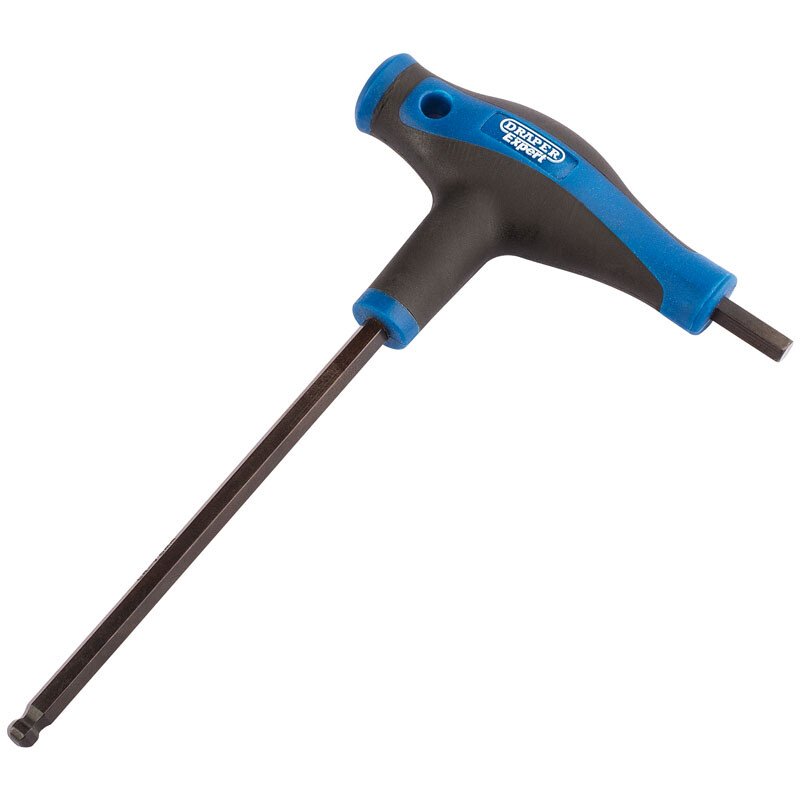 Draper 33910 THEX/SG/B Expert 5.0mm Soft Grip 'T' Handle Hexagon and Ball End Key