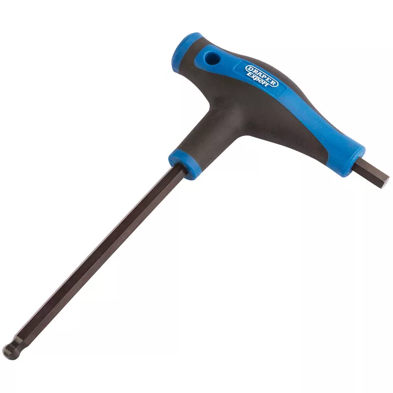 Draper 33912 THEX/SG/B Expert 8.0mm Soft Grip 'T' Handle Hexagon and Ball End Key