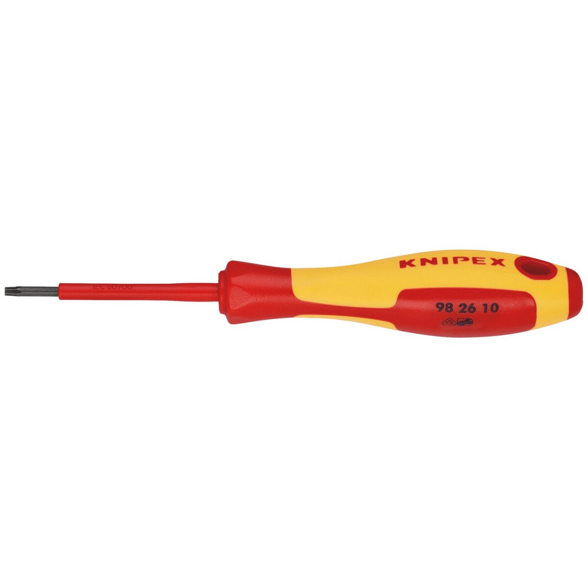 Knipex 98 26 10 98 26 10 Vde Insulated Torx® Screwdriver, Tx10 X 60mm 34658