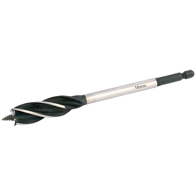 Draper 35096 AB4F Expert 4 Fluted 16 x 165mm 'Vortex' Auger Bits