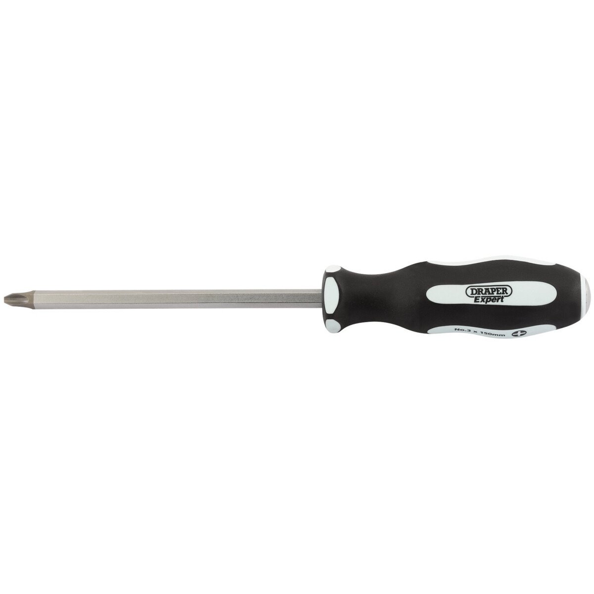 Draper 35225 996CS/PT Expert 'Pound Thru' Cross Slot No.3 x 150mm Soft Grip Screwdriver