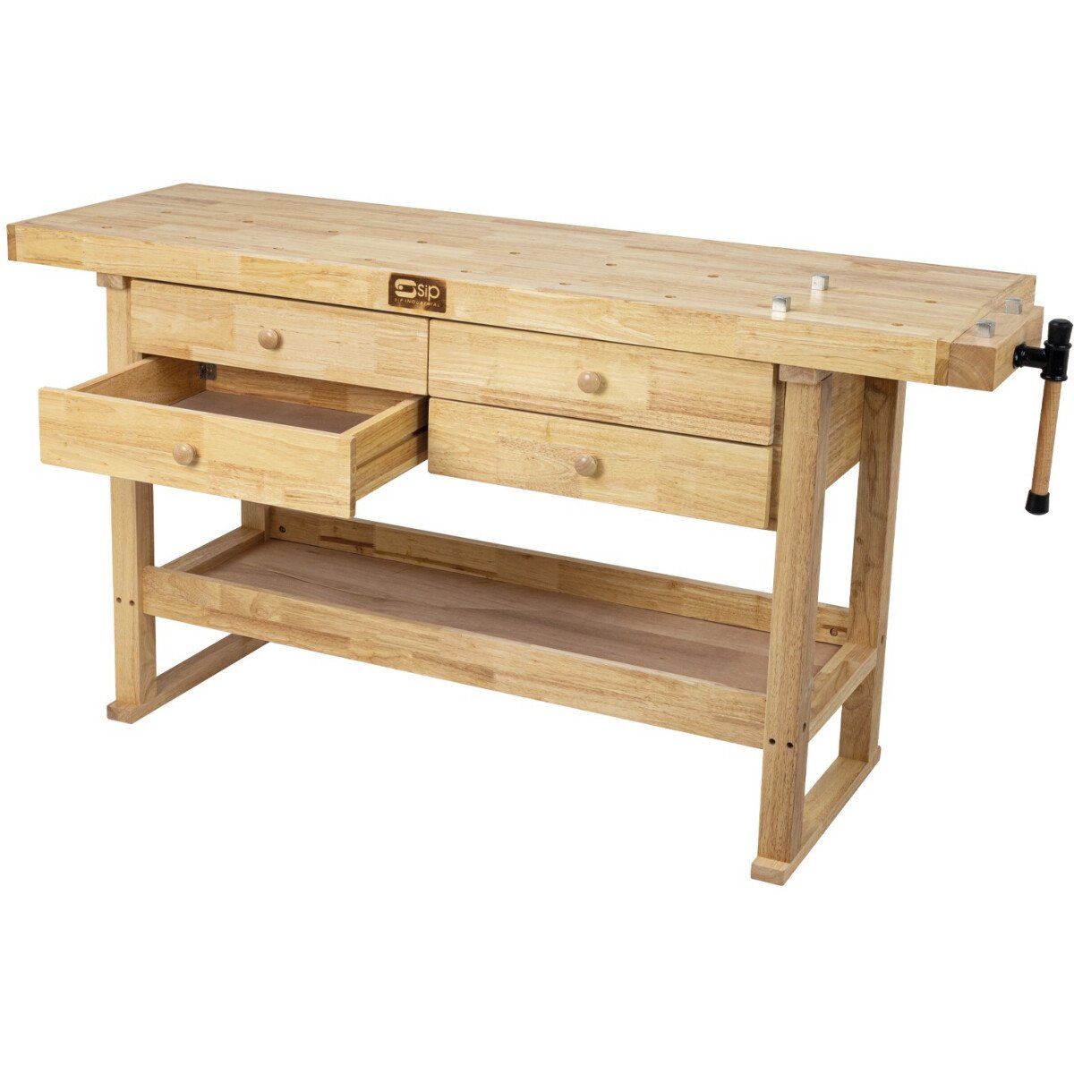 SIP 01460 Professional Hardwood 4-Drawer Workbench