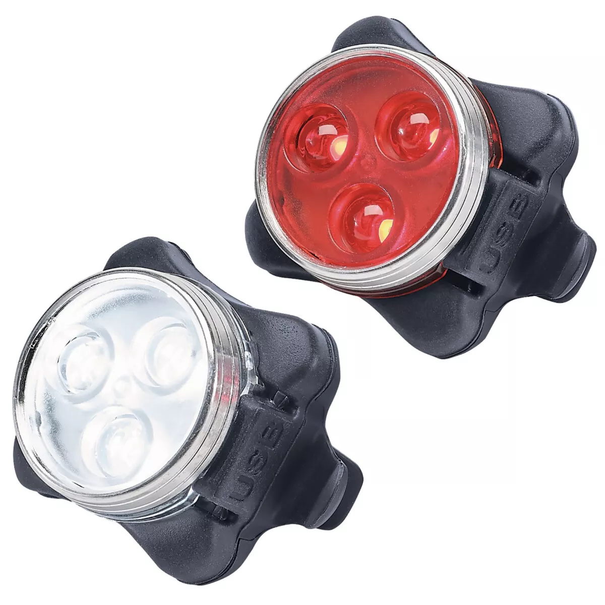 Draper 36974 BK-LS Rechargeable LED Bicycle Light Set