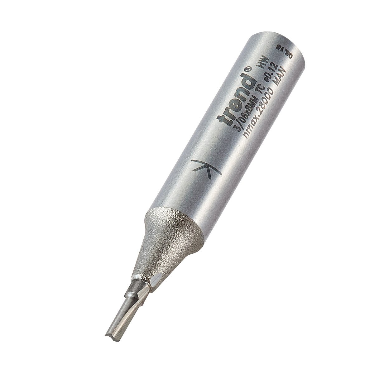 Trend 3/06X8MMTC Two Flute Cutter 2mm Diameter