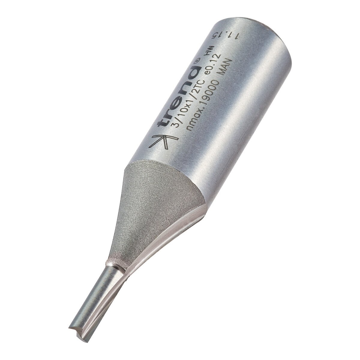 Trend 3/10X1/2TC Two flute cutter 3.2mm diameter