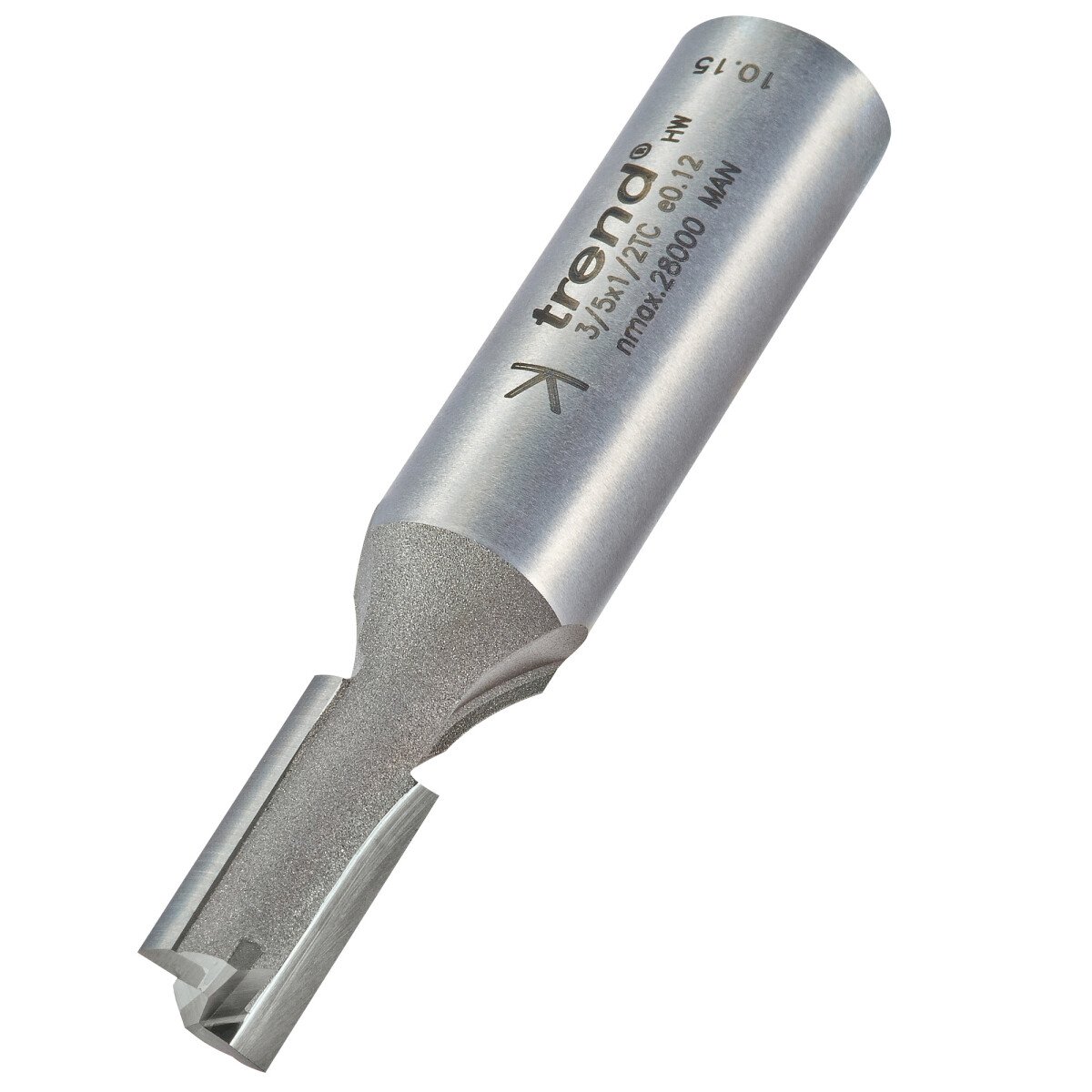 Trend 3/5X1/2TC Two flute cutter 9mm diameter