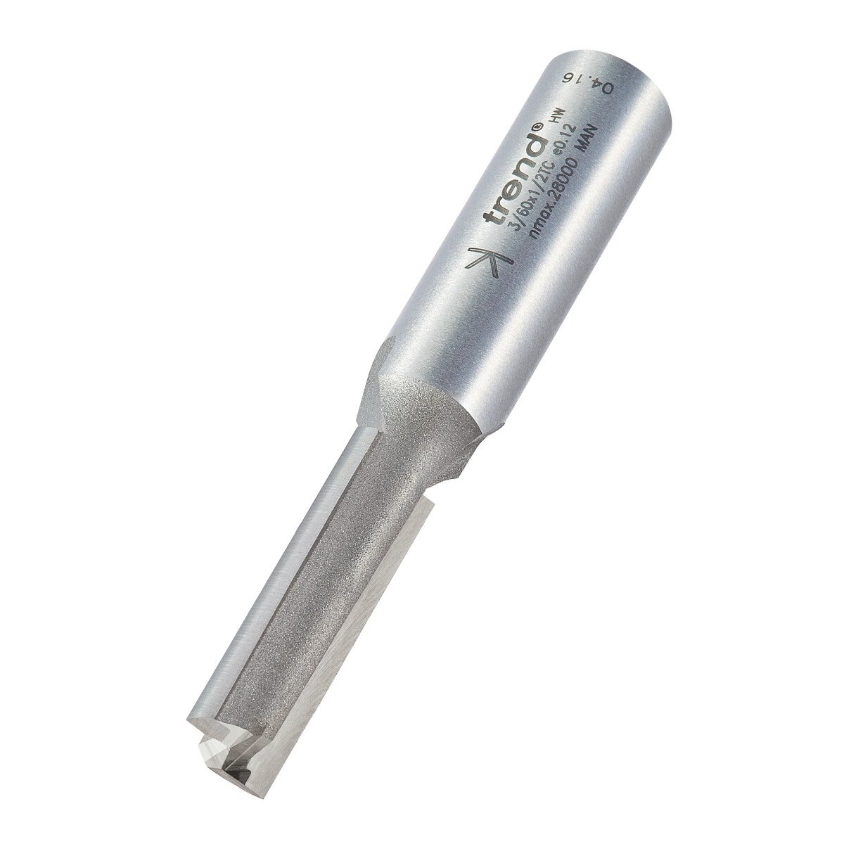 Trend 3/60X1/2TC Two flute cutter 10mm diameter