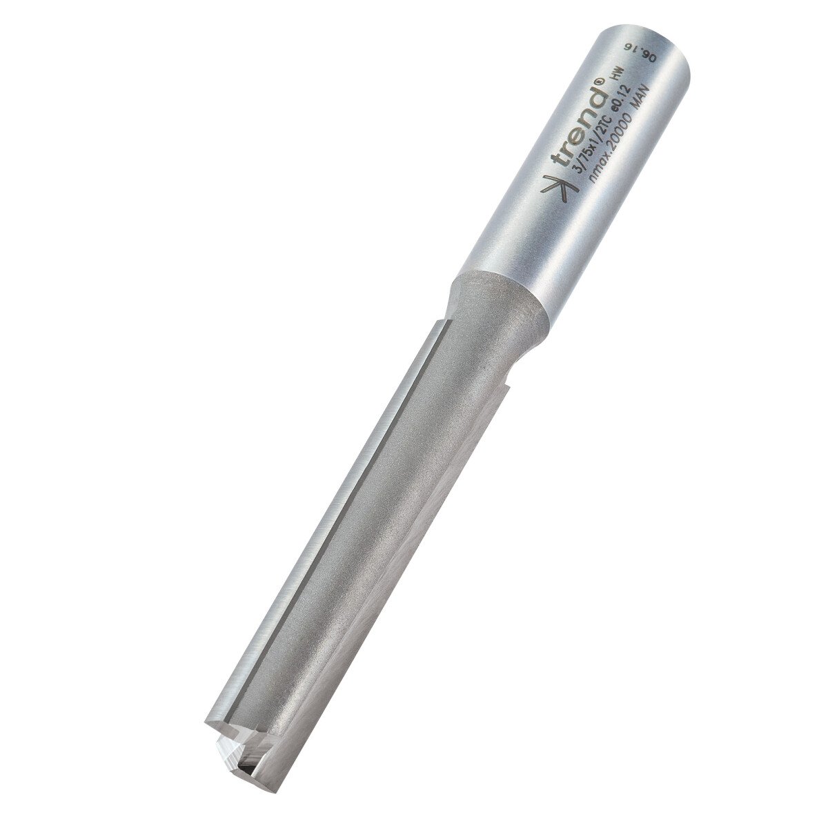 Trend 3/75X1/2TC Two flute 12mm dia x 63mm cut