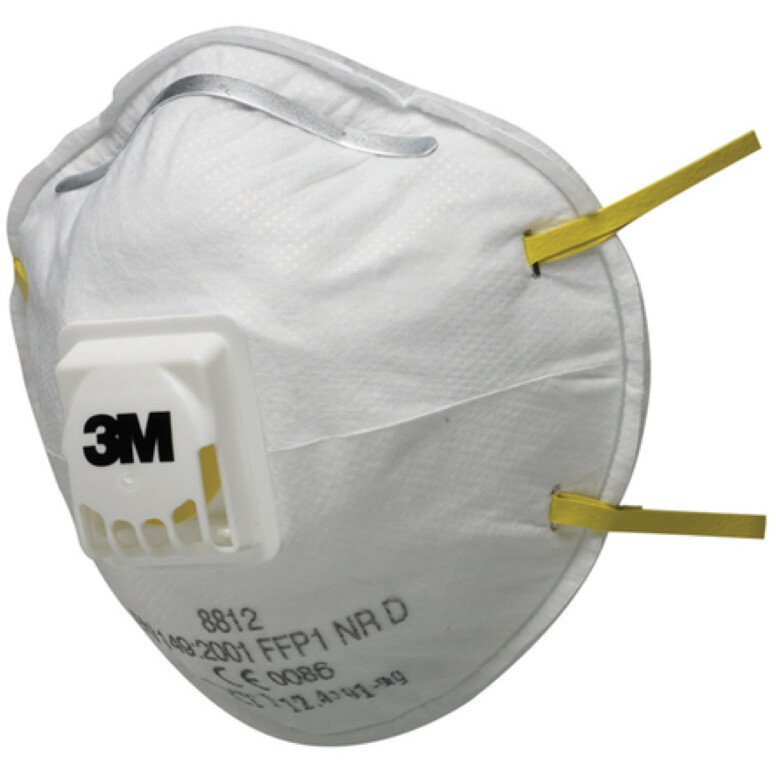 3M 8812 Valved Dust Respirator (box 10) 8812 FFP1