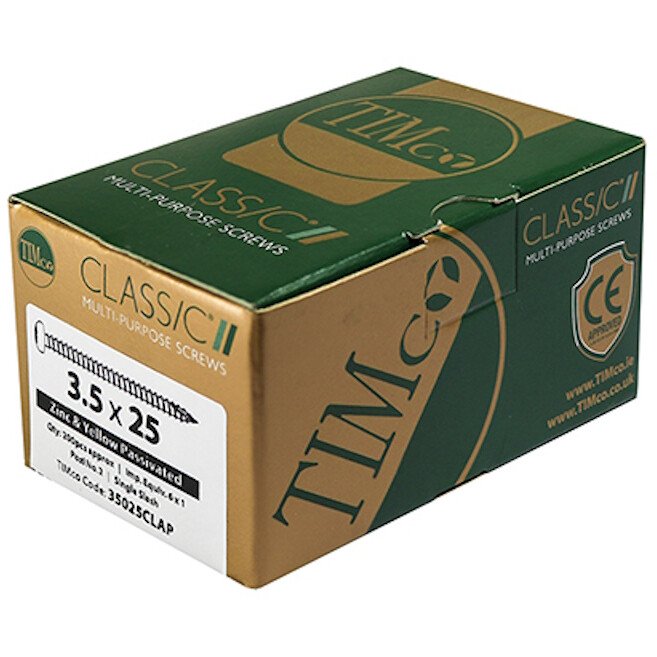 4.0mm x 35mm Classic Screw PZ2 PAN - ZYP (Box of 200) 40035CLAP Timco