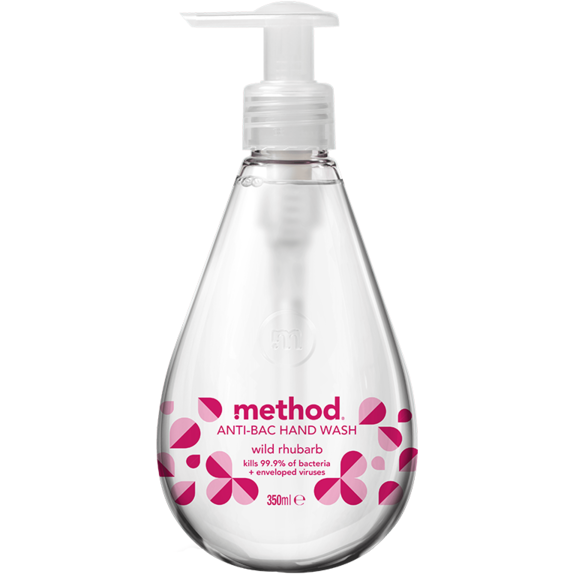 SCJohnson 4005606 Method® Wild Rhubarb Anti-Bac Hand Wash (Case x 6  354ml Pump Bottles)