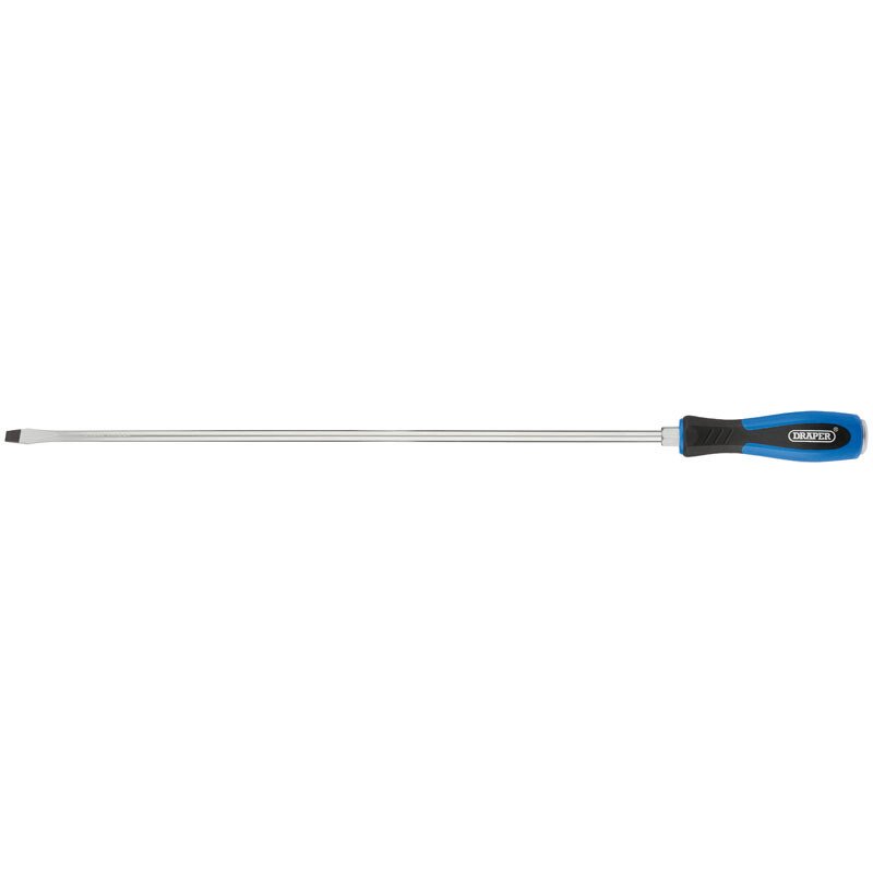Draper 40751 975 'Pound Thru' Plain Slot Extra Long Screwdriver 8 x 450mm