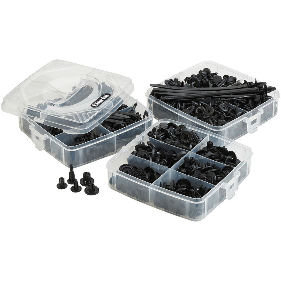 Clarke 1801951 CHT951 630 Piece Fixing Clip & Cable Tie Set