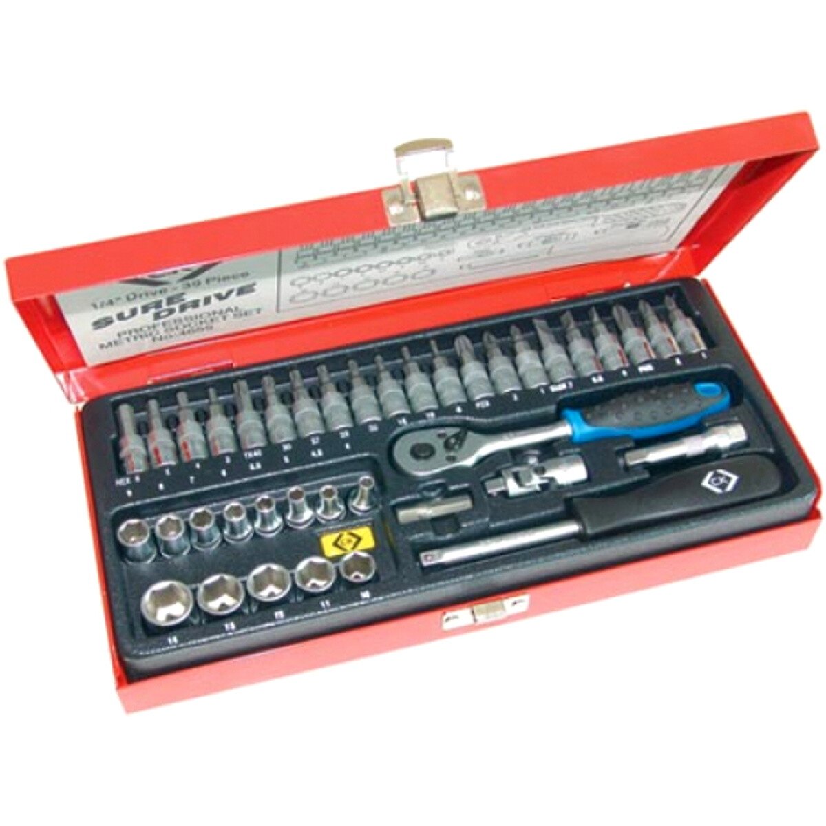 CK T4655 Socket Set 1/4" Drive Metric 39 Piece