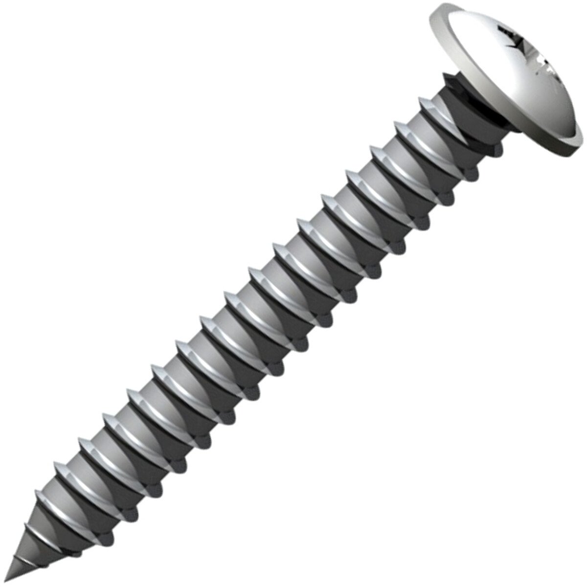 Timco 4295CFASS Stainless Steel 4.2 x 9.5 (8 x 3/8) PZ2 Self Tapping Flange Head Screw (Box of 200)