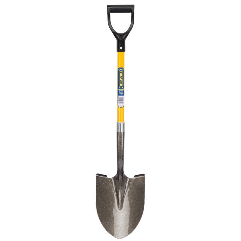 Draper 43216 RPSFG Round Point Shovel with Fibreglass Shaft from