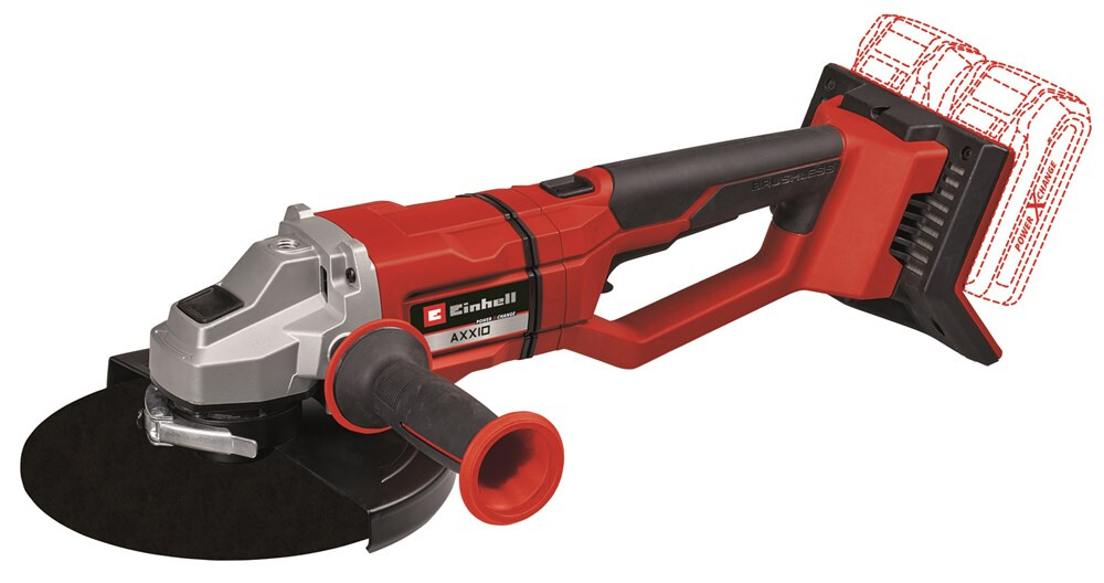 Einhell AXXIO 230mm (9") 36V (2 x 18V) Quick Release Brushless Angle Grinder Q Body Only Power X-Change