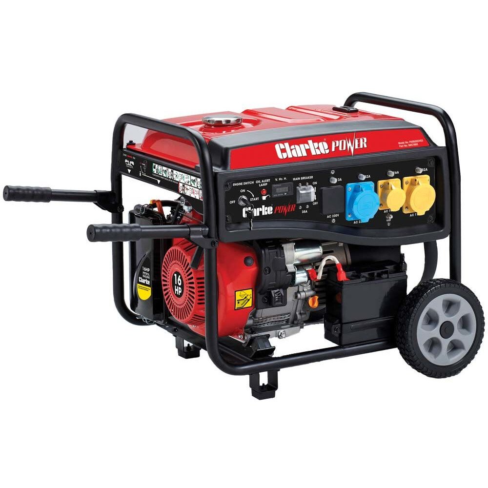 Clarke 8857860 PG9500ADVES EURO5 8.5kW Open Frame Dual Voltage