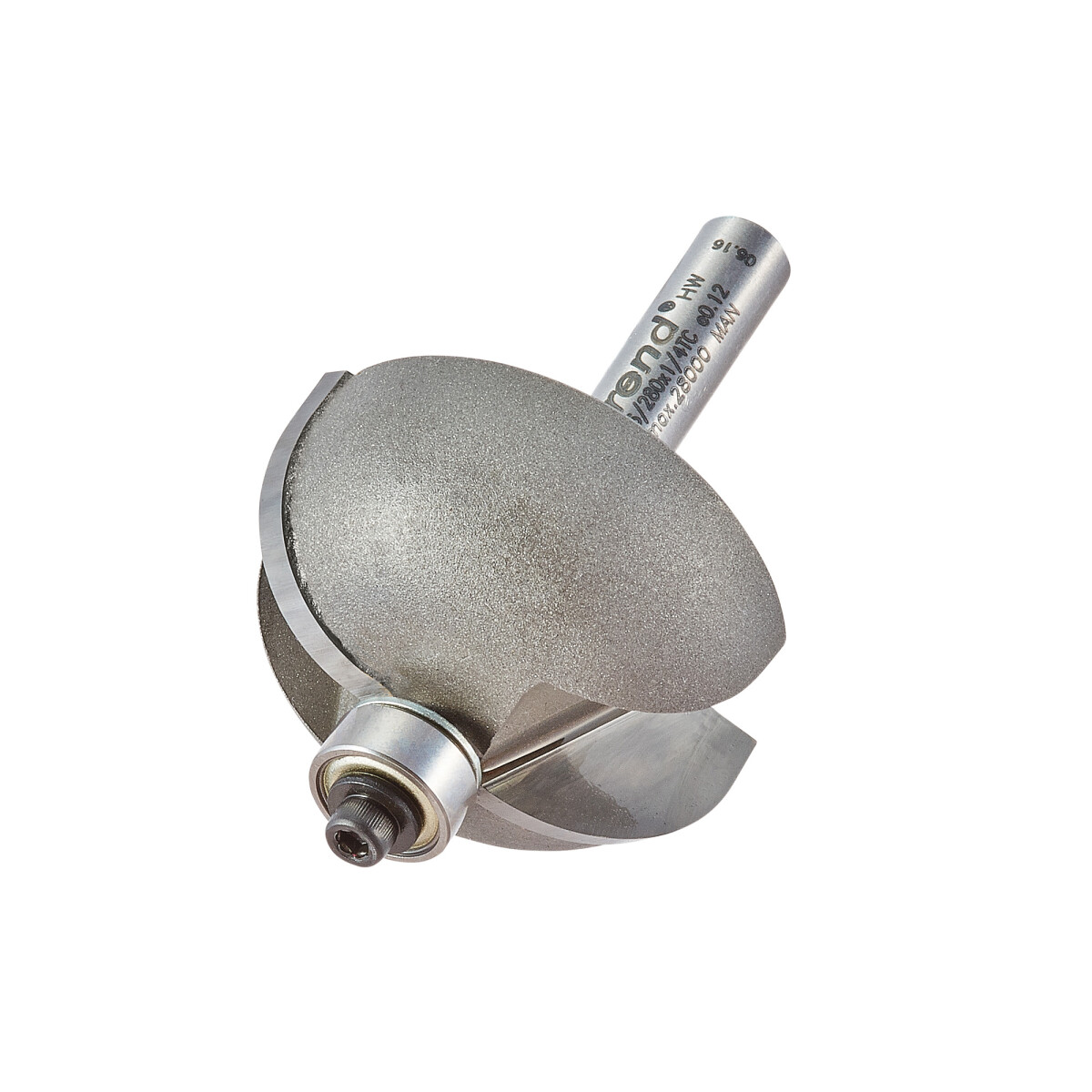 Trend 46/280X1/4TC Bearing guided cove cutter 12.7mm radius