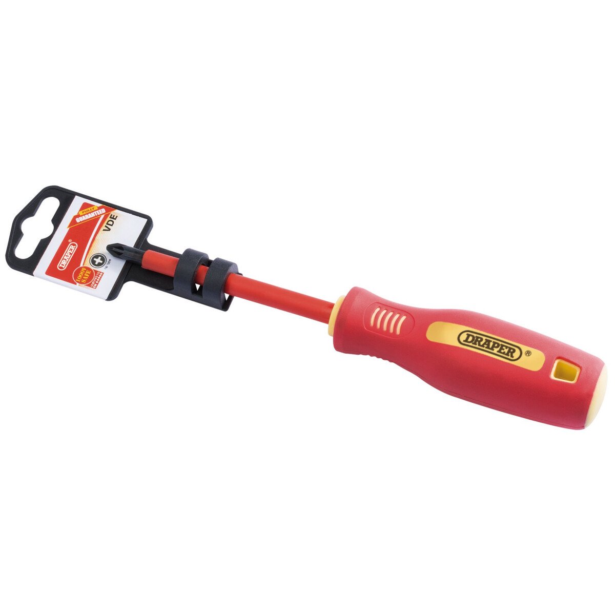 Draper 46534 952PZ No.2 x 100mm Fully Insulated Soft Grip PZ Type Screwdriver. (Display Packed)
