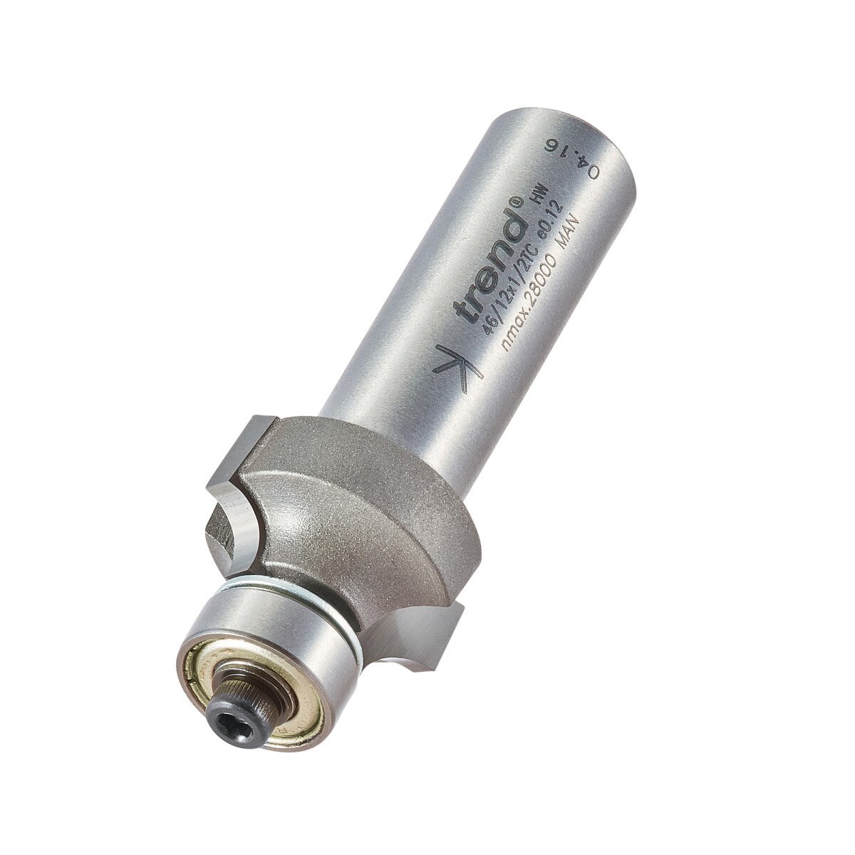 Trend 46/12X1/2TC Bearing guided ovolo cutter 4.8mm radius