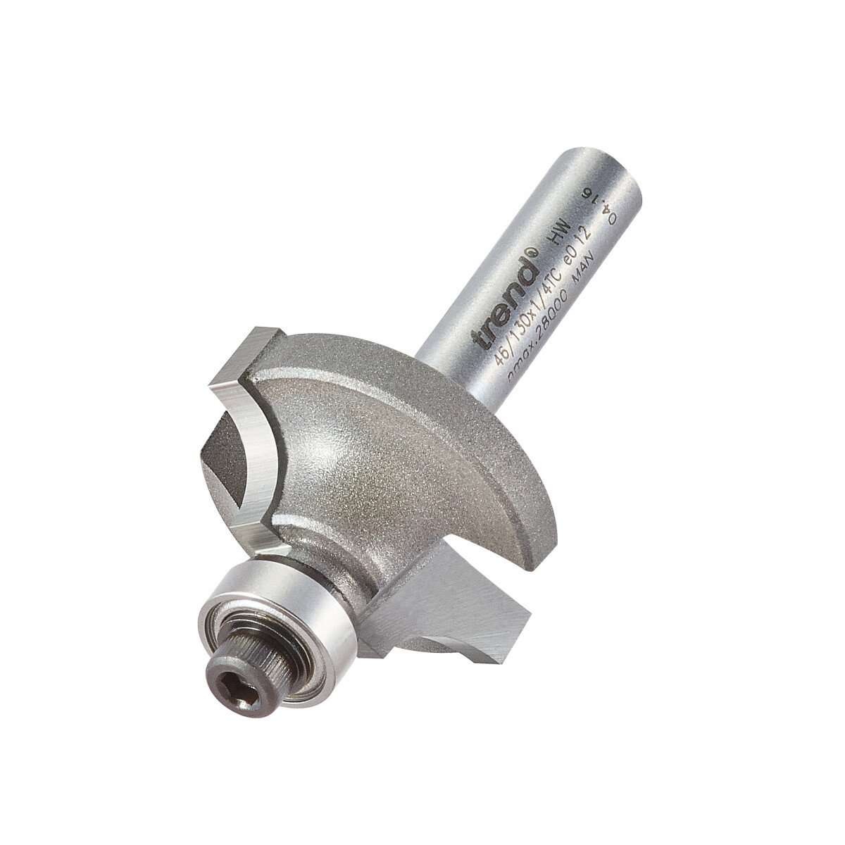 Trend 46/130X1/4TC Bearing guided ovolo cutter 6.3mm radius