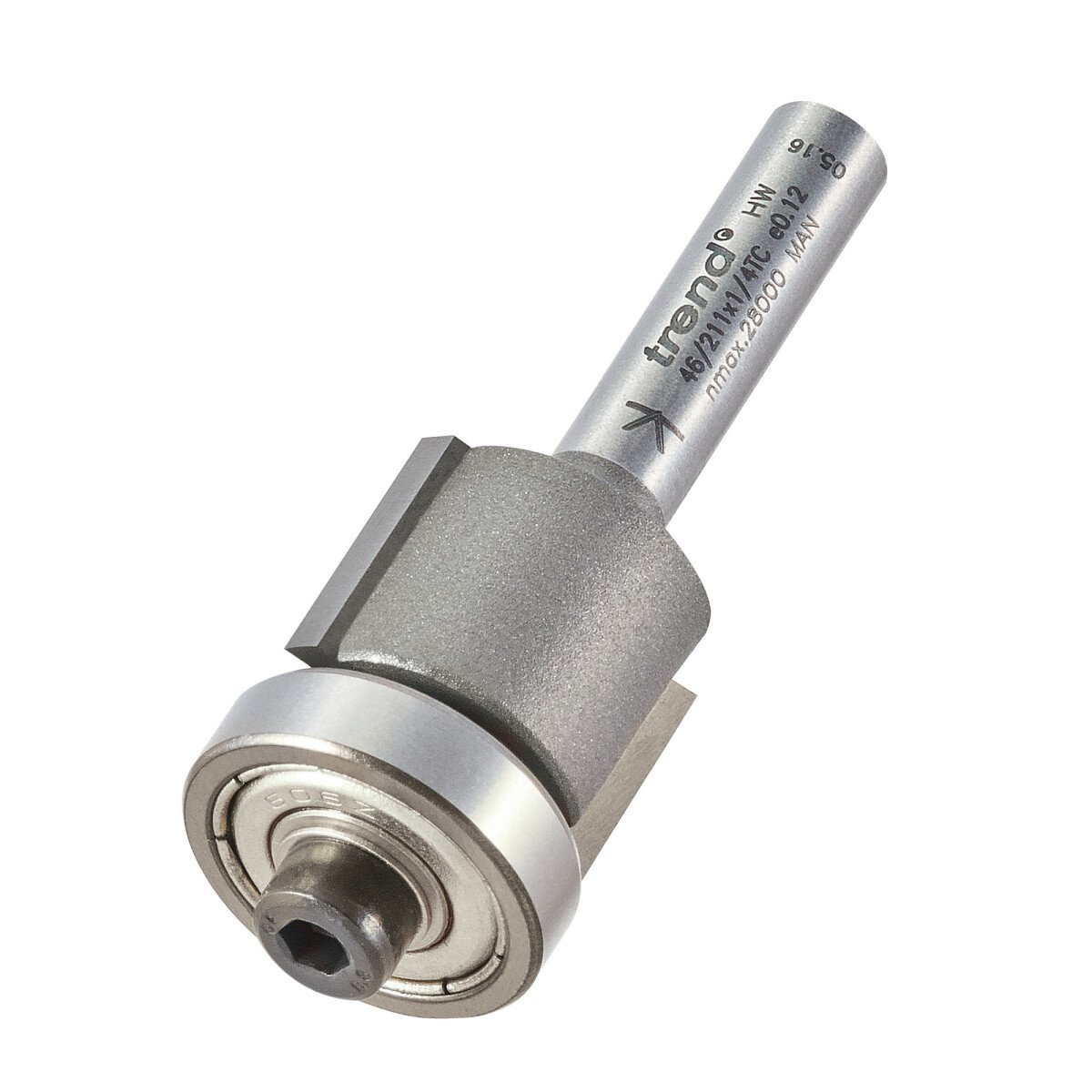 Trend 46/211X1/4TC Guided trimmer 18.2mm diameter 14mm length