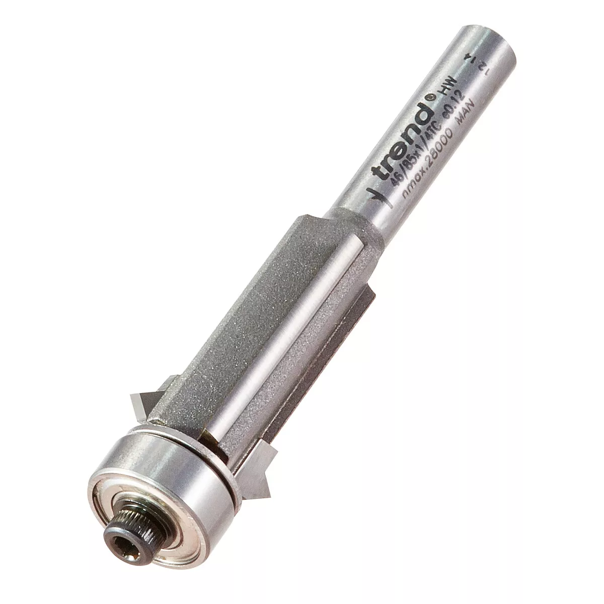 Trend 46/85X1/4TC Trimmer and V groove 16mm diameter 25.4mm length