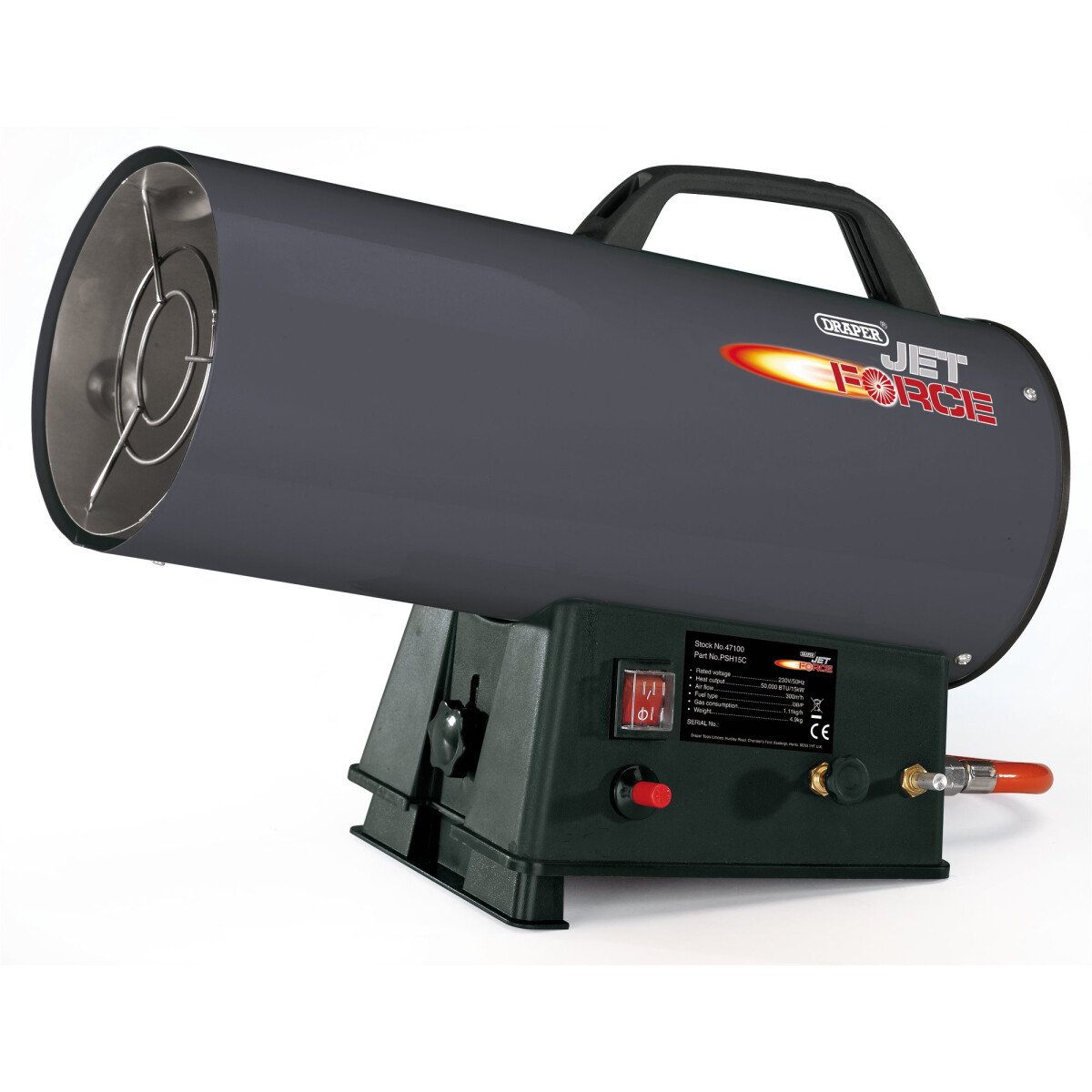 Draper 47100 PSH15C Jet Force, Propane Space Heater (50,000 BTU/15kW)