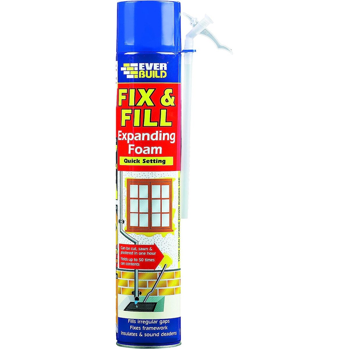 Everybuild Sika 484700 Fix & Fill Expanding Foam Filler 750ml 