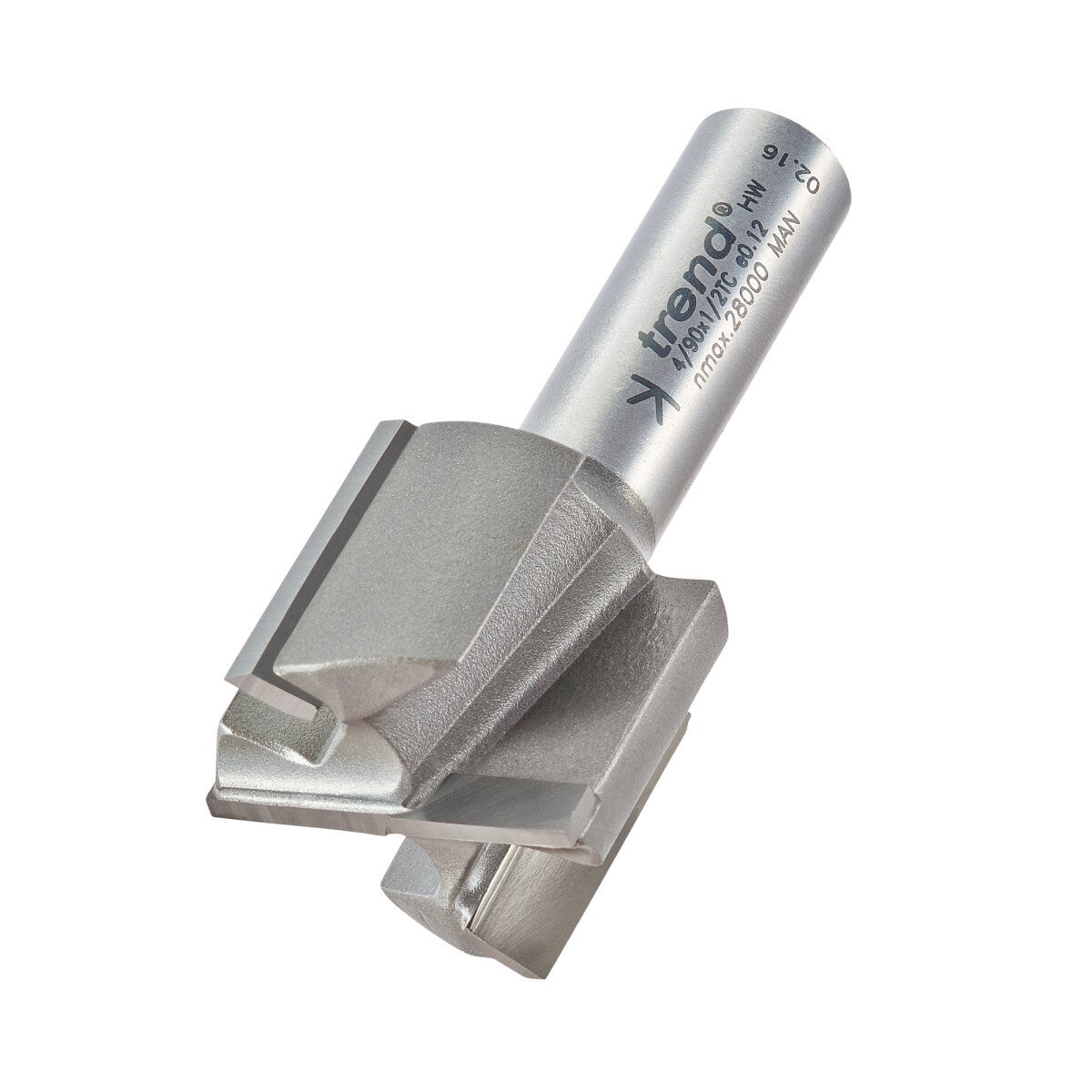 Trend 4/90X1/2TC Two flute cutter 31.8mm diameter