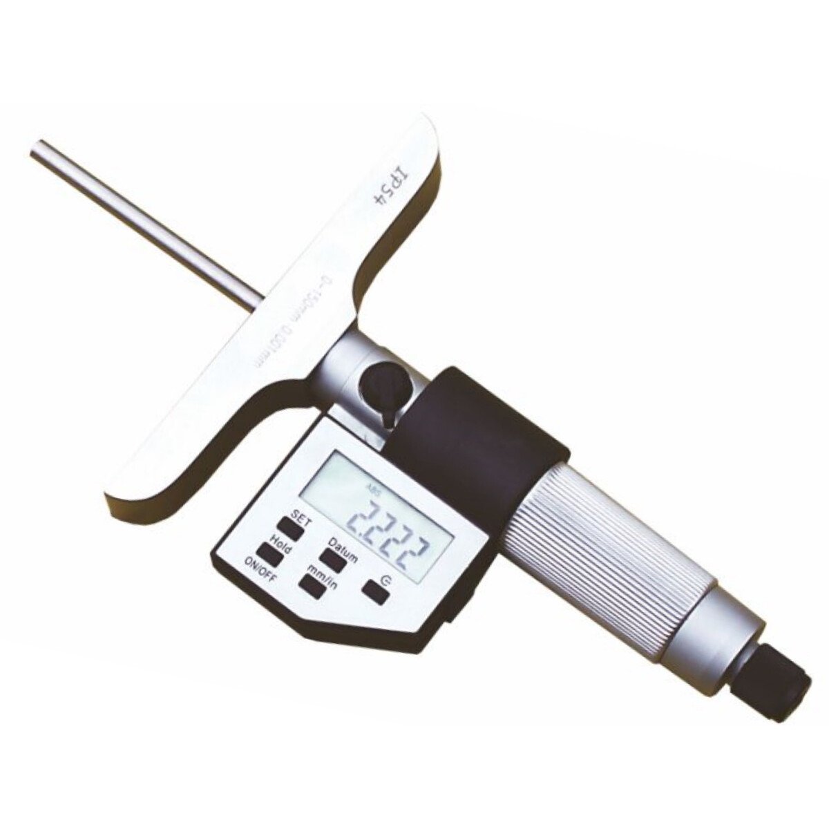 Linear Tools 50-890-006 Electronic IP54 Splash Proof Depth Micrometer 0-150mm/0-6" DIN 863