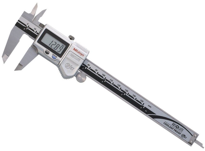 Mitutoyo 500-762-20 (with Data Output) Series 500 ABSolute Coolant Proof Caliper 150mm (6")