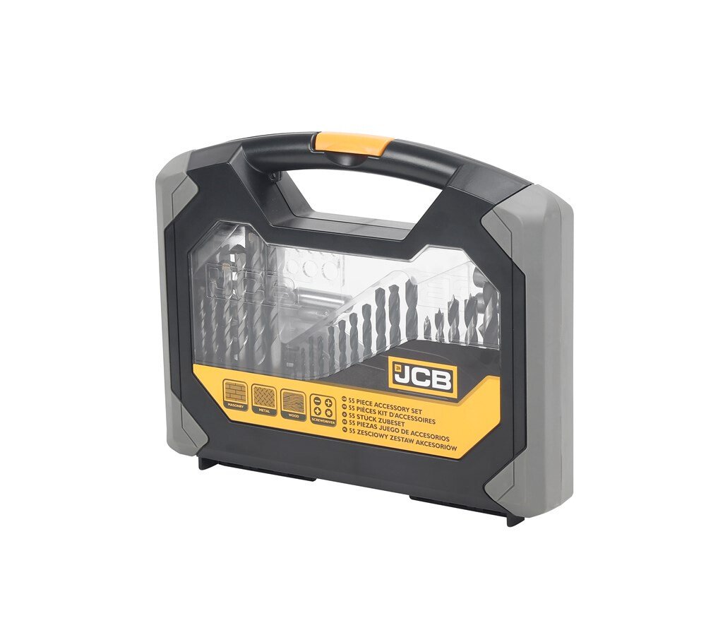 JCB 5055803312428 55pc Combination Drill and Bit Set